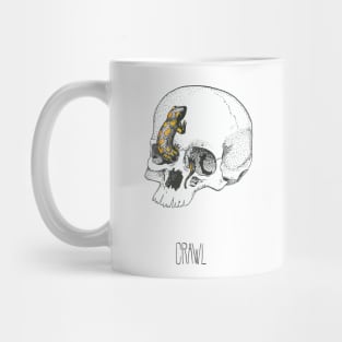 Salamander and skull Mug